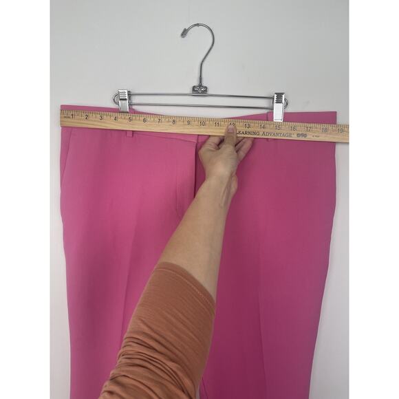 ANN TAYLOR $109 PINK CURVY FIT SOPHIA STRAIGHT PANTS SZ 16P CAREER SLACKS - Picture 4 of 11